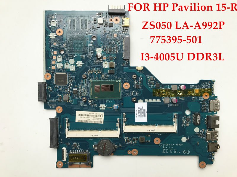 HP 775395-501 ZS050 LA-A992P 15-R Motherboard - Click Image to Close